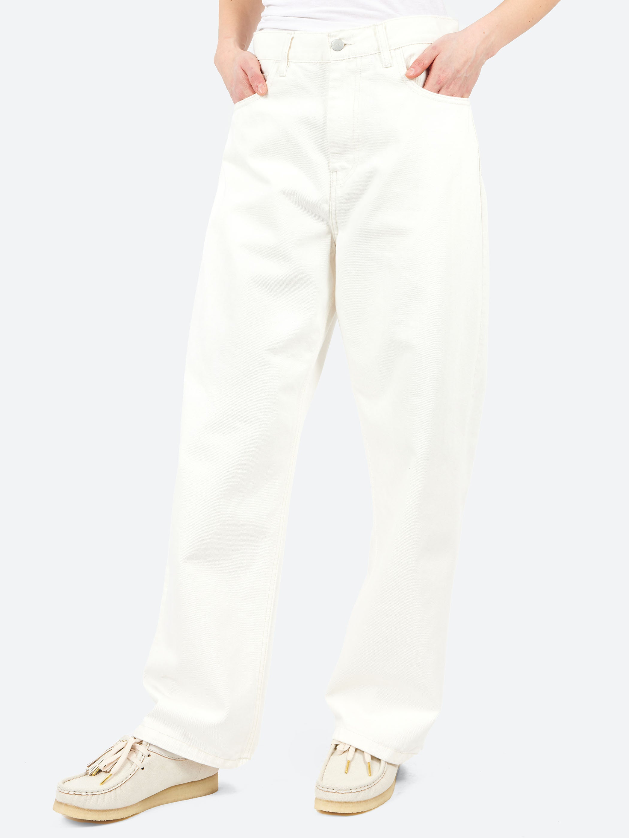 Carhartt WIP - Brandon Pant in White Rinse – gravitypope