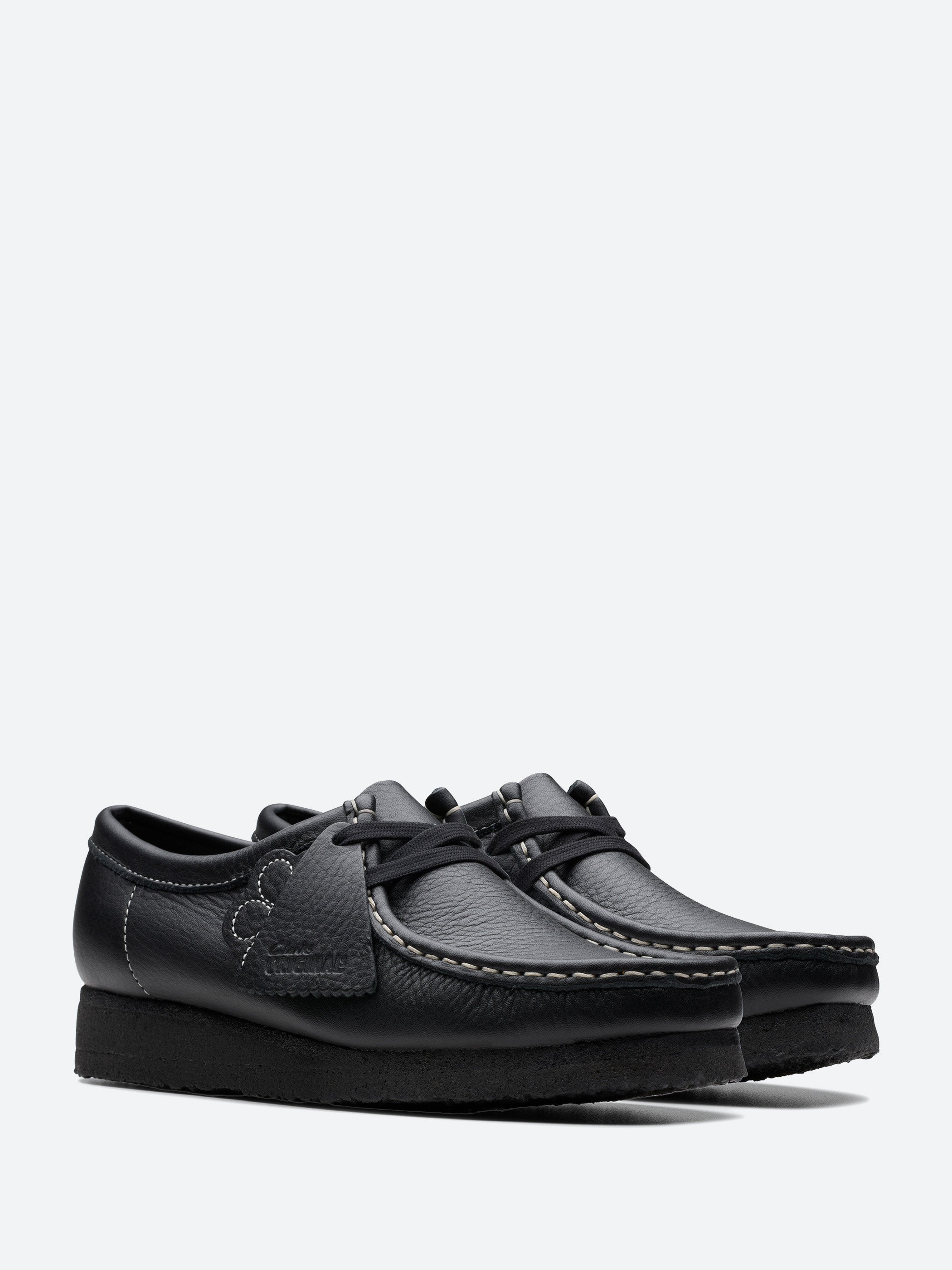 Clarks Originals - Wallabee in Black Tumbled Leather – gravitypope