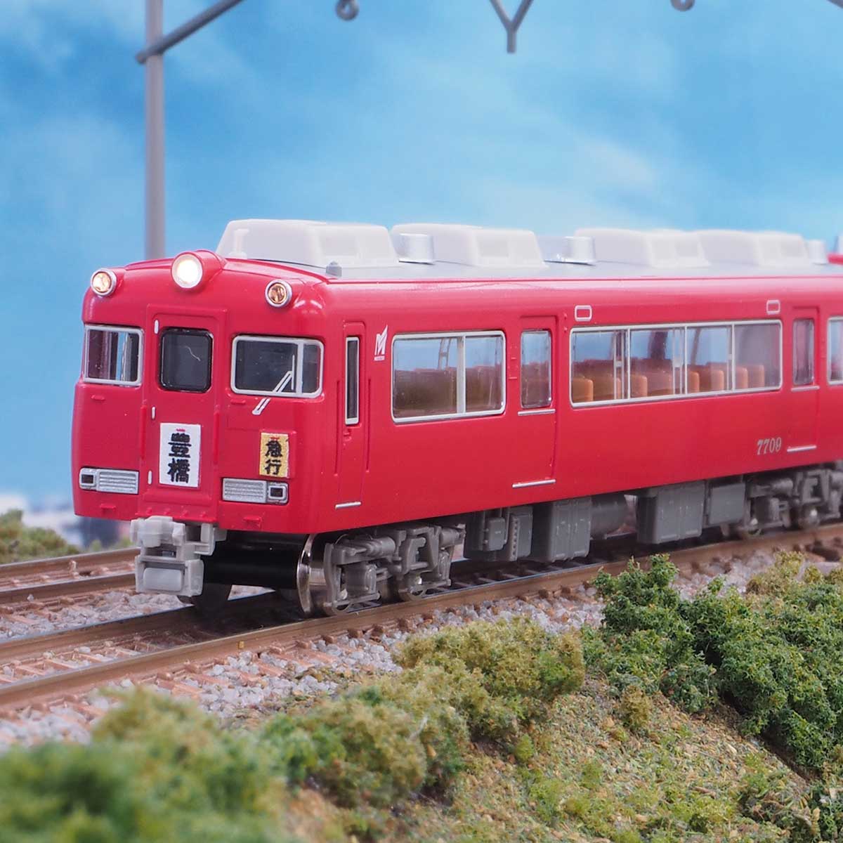 30356＞名鉄7700系（妻面窓無し）基本2両編成セット（動力付き）｜N