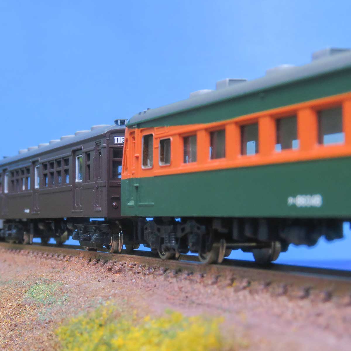 968＞旧型国電 80系 準急「白浜」 7両編成セット｜エコノミーキット｜N