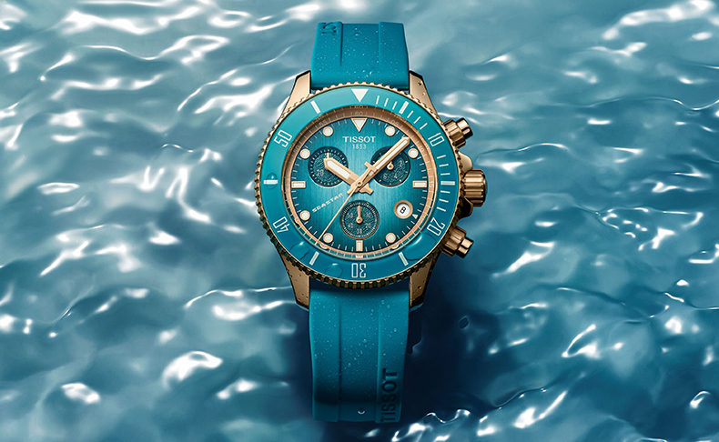 2025新作 深海から生まれた新たなサイズ。「ティソ シースター クロノ