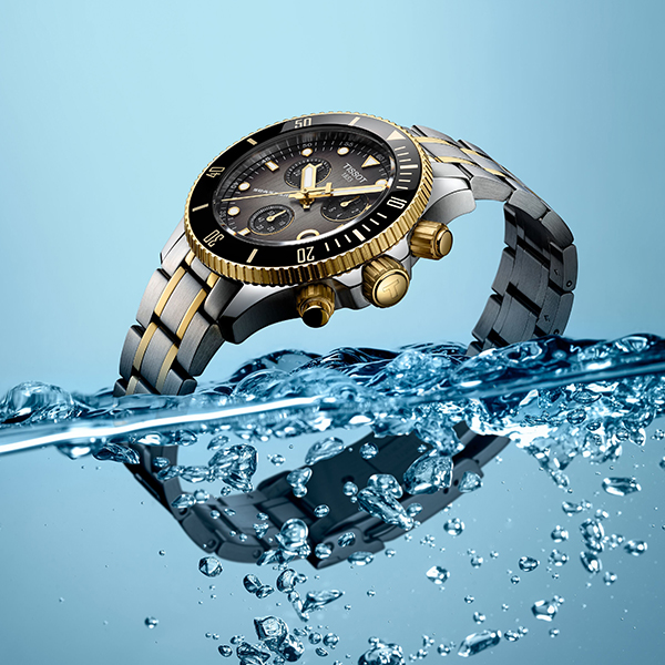 2025新作 深海から生まれた新たなサイズ。「ティソ シースター クロノ