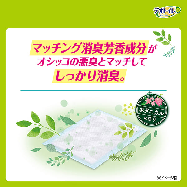 デオトイレ複数ねこ用ふんわり香る消臭・抗菌シートボタニカルの香り