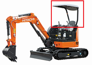 未使用品！日立建機ZX20U-5A用2柱キャノピ(ルーフ/トップガード)販売