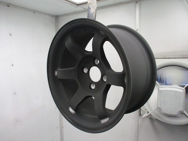 RAYS TE37の14インチホイールをブロンズからブラッシュド+キャンディー