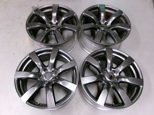 R35GT-R純正ホイール色変え(部分ブラッシュド+キャンディー塗装