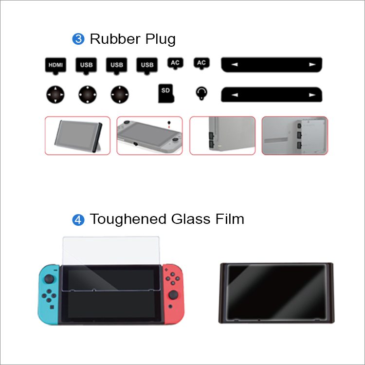 Switch Protective Kit TNS-874 - Switch - DOBE Video Game Accessories
