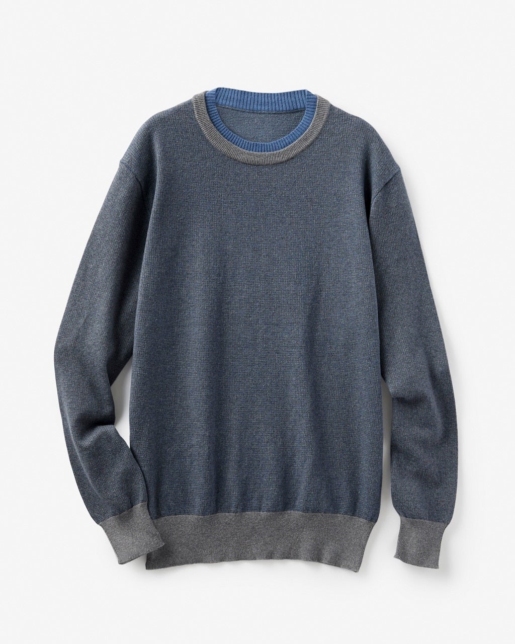 クルーネックレイヤードセーター/DoCLASSE