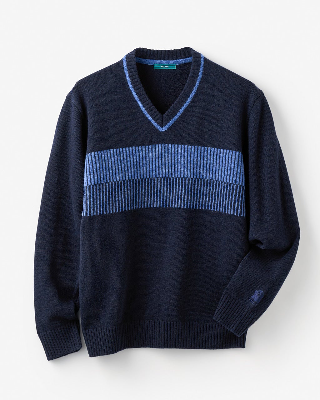 バルキーウール100・プレイヤーVネックセーター/DoCLASSE