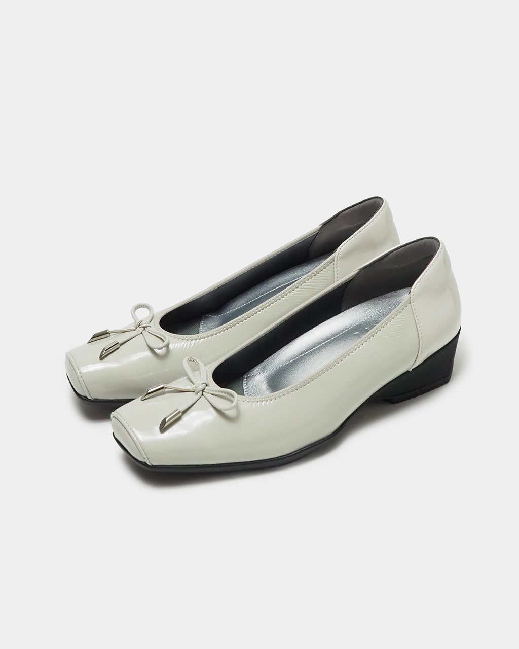 撥水ストレッチレザーリボンバレエシューズ/DoCLASSE