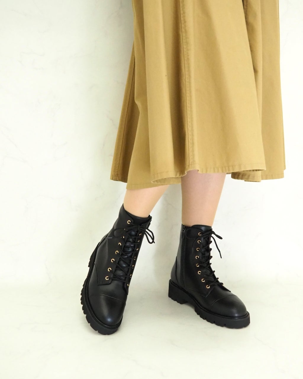 撥水ソフトレースアップブーツ/DoCLASSE