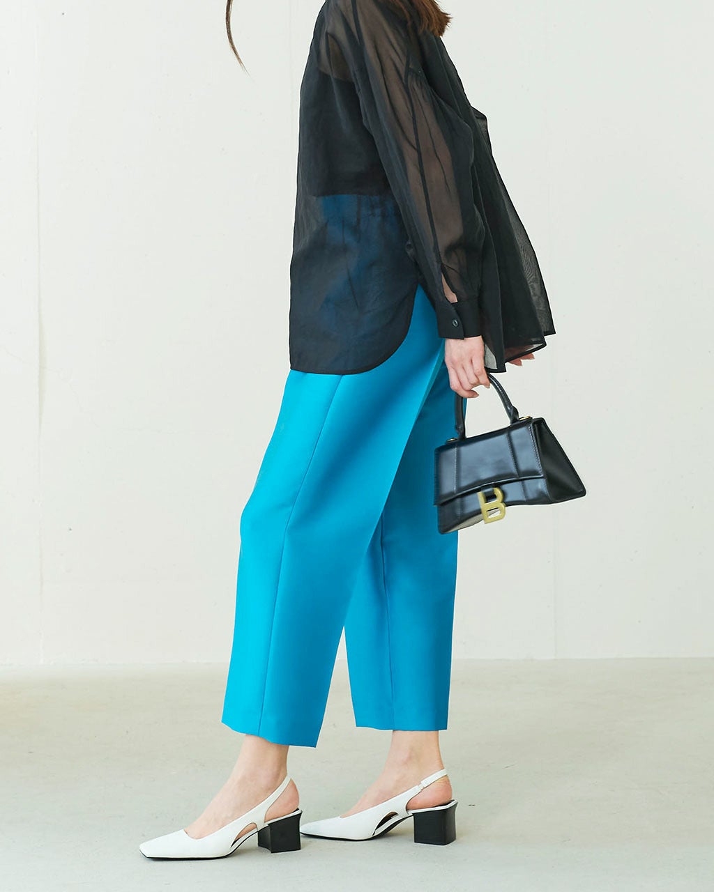 オクタダブルクロス・カーブクロップドパンツ/DoCLASSE