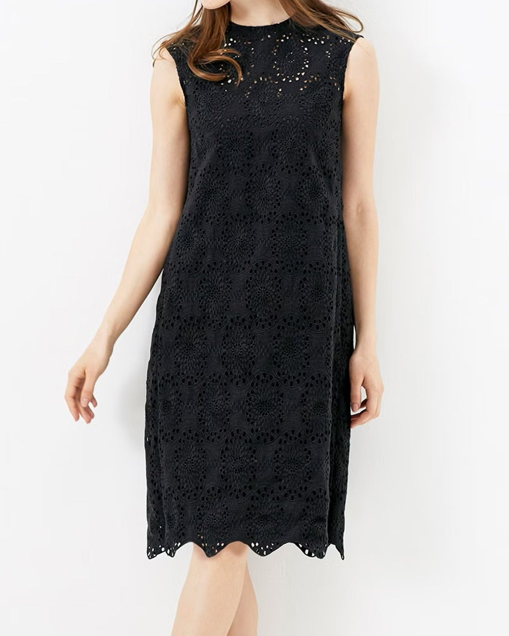 スカラップレース・ノースリーブワンピース/DoCLASSE