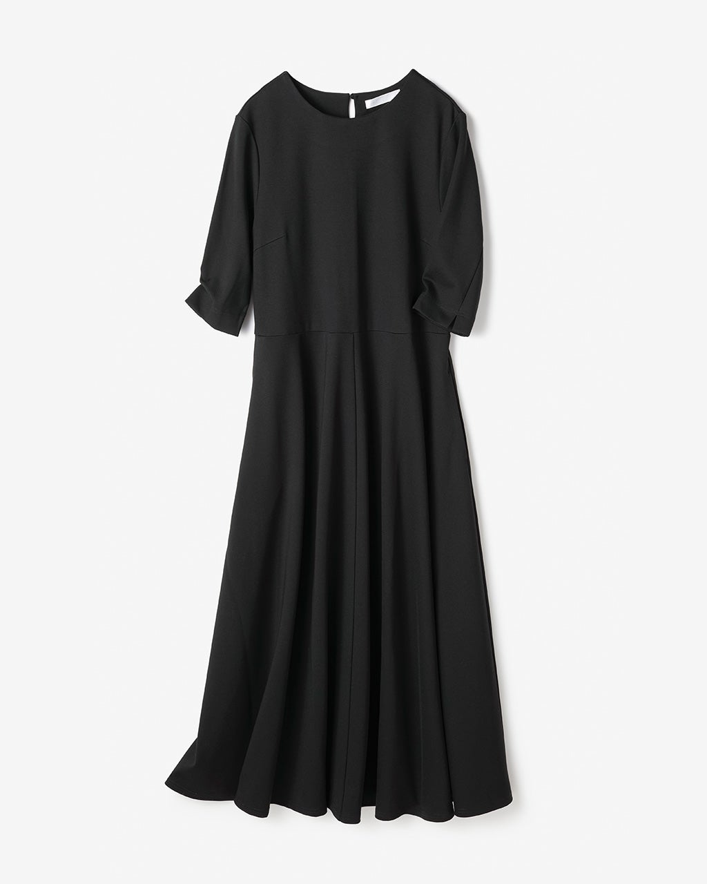 ソフトポンチ・Aライン7分袖ワンピース/DoCLASSE