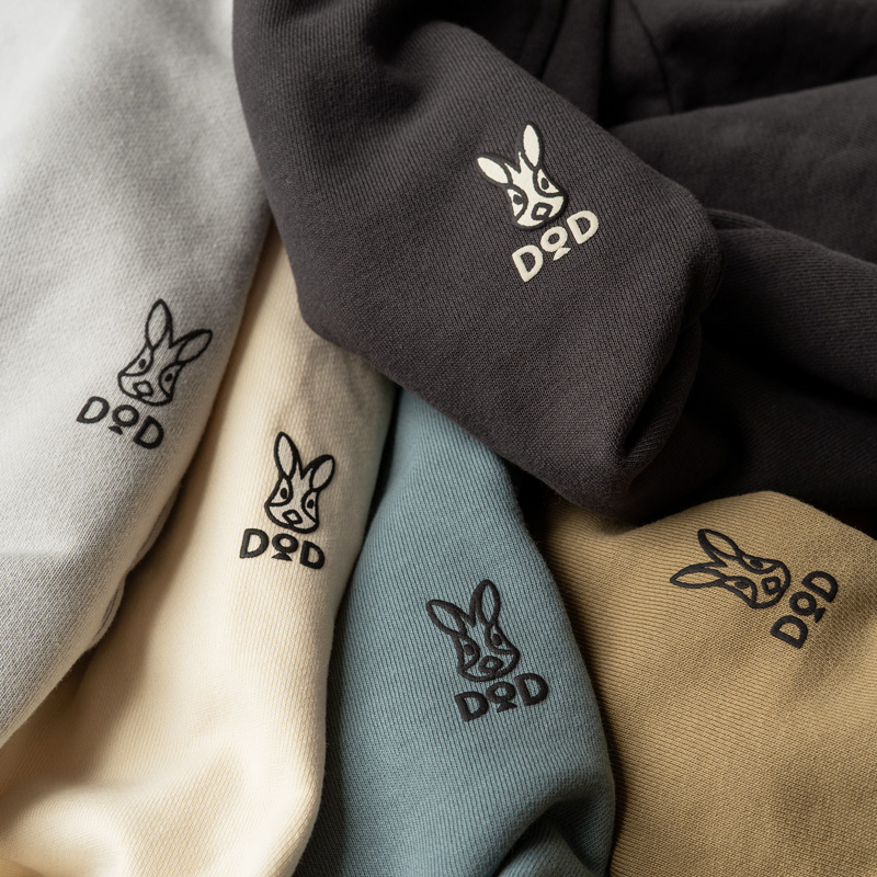 ウサロゴスウェット（アイボリー/ブルーグレー/シックオリーブ