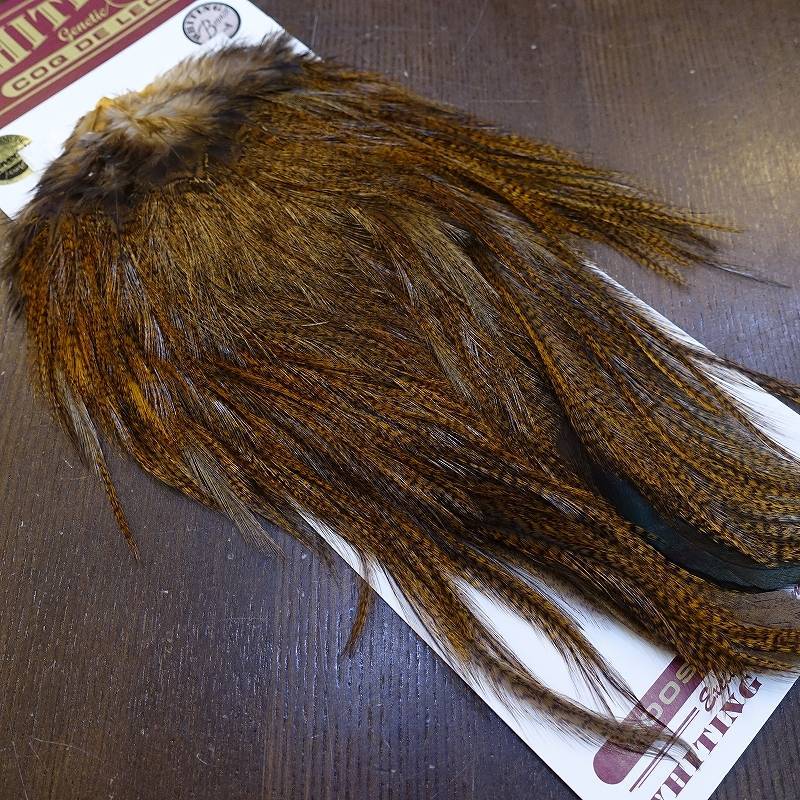 WHITING】Coq de Leon Saddle Bronze Grade - DYED BADGER/MEDIUM GINGER
