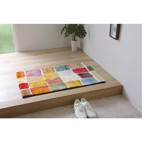 玄関マットトルコ製ウィルトン織り『パレット』 60×90cm IKEHIKO 玄関