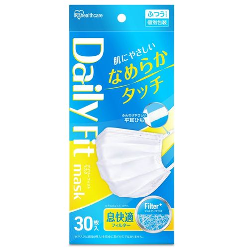 DAILY FIT MASK なめらかタッチ ふつうサイズ 30枚入 PK-DH30MW