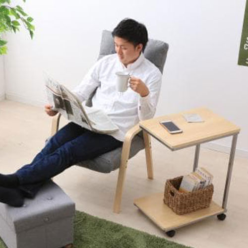 サイドテーブル DSI-356 アイリスオーヤマ 木製テーブル