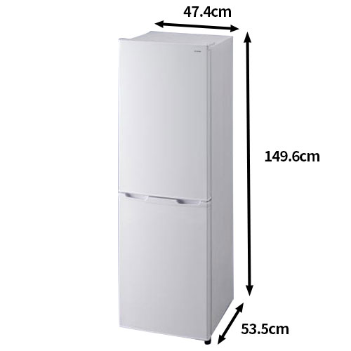 ノンフロン冷凍冷蔵庫 162L AF162-W アイリスオーヤマ 冷蔵庫