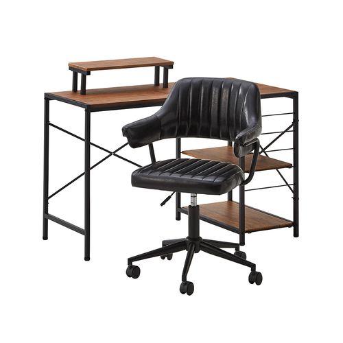 ヴィンテージ風 ガス圧昇降 デスクチェアセット 【GABBY×Lubbock】 SH