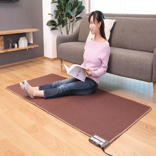 そのまま使えるホットカーペット1畳 WHC-105KPL-BR ワタナベ工業