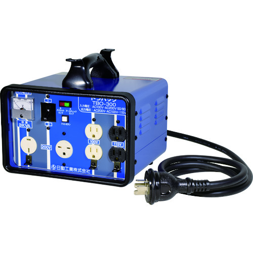 変圧器 昇圧降圧自在型トランス 屋内型 3KVA 安全ブレーカ付 TBO300