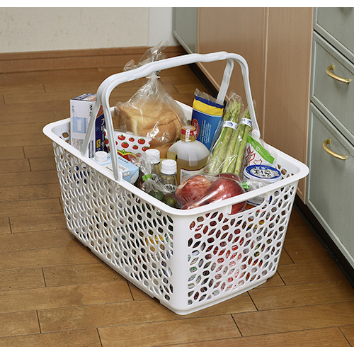 1559 ハンドル積み重ねバスケット 513×355×260 155973