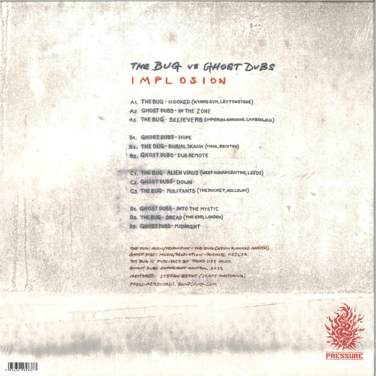 The Bug vs Ghost Dubs - Implosion LP (2x12) / Pressure PRESH027LP