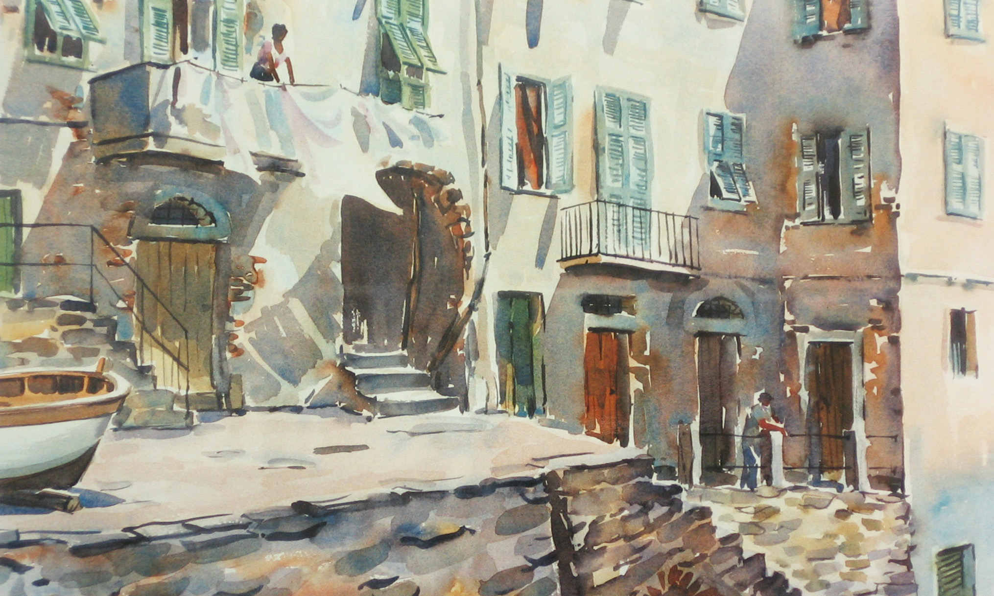 An alternative approach to watercolour technique - drawing and