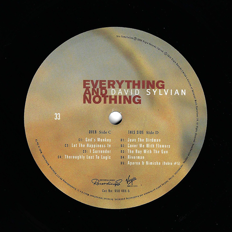 Everything & Nothing 3LP - David Sylvian : Expect Everything And