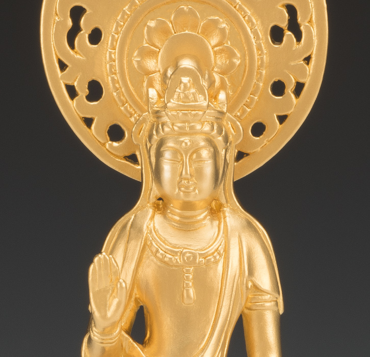 純金製 聖観音菩薩像 立像（大）- 三宝堂オンラインショップ