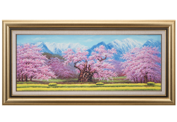 神代桜「長寿の祈り」 肉筆油彩画 - 三宝堂オンラインショップ