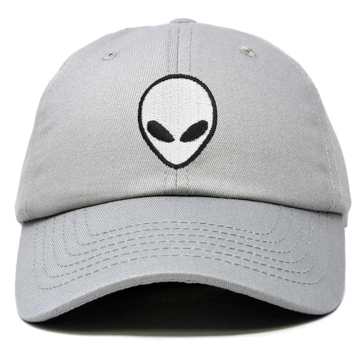 Dalix Alien Embroidered UFO Dad Hat Cotton Baseball Cap Adjustable