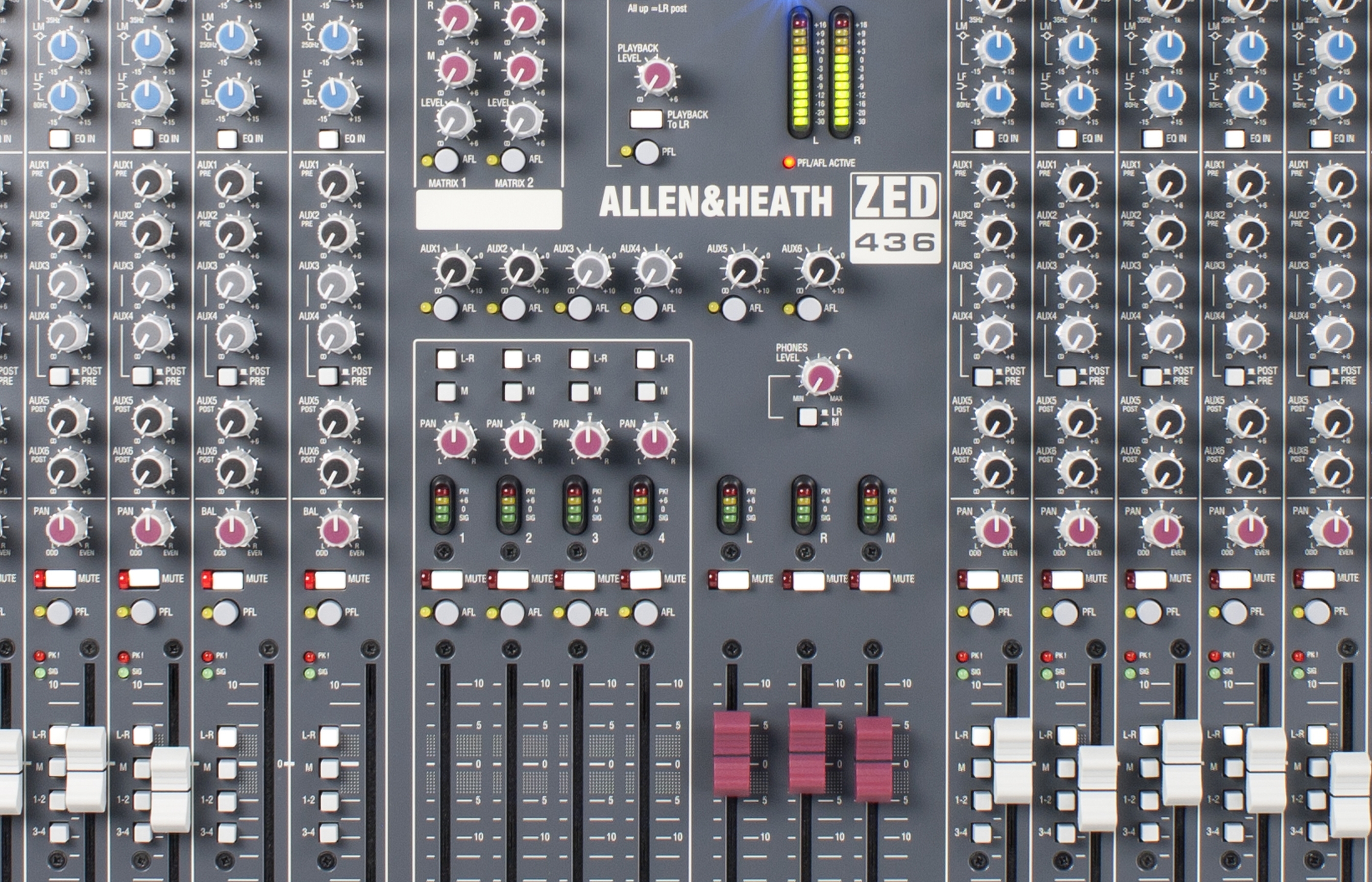 ALLEN & HEATH ZED-436 32 Mono 2 Dual Stereo channel 4-bus Mixer w