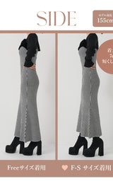 アンサンブルチェックニットロングワンピース – Darich (ダーリッチ)