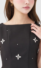 ビジューフレアバルーンミニドレス – Darich (ダーリッチ)