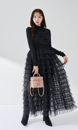 ゴールドパーツ】キルティングパールスクエアミニバッグ – Darich