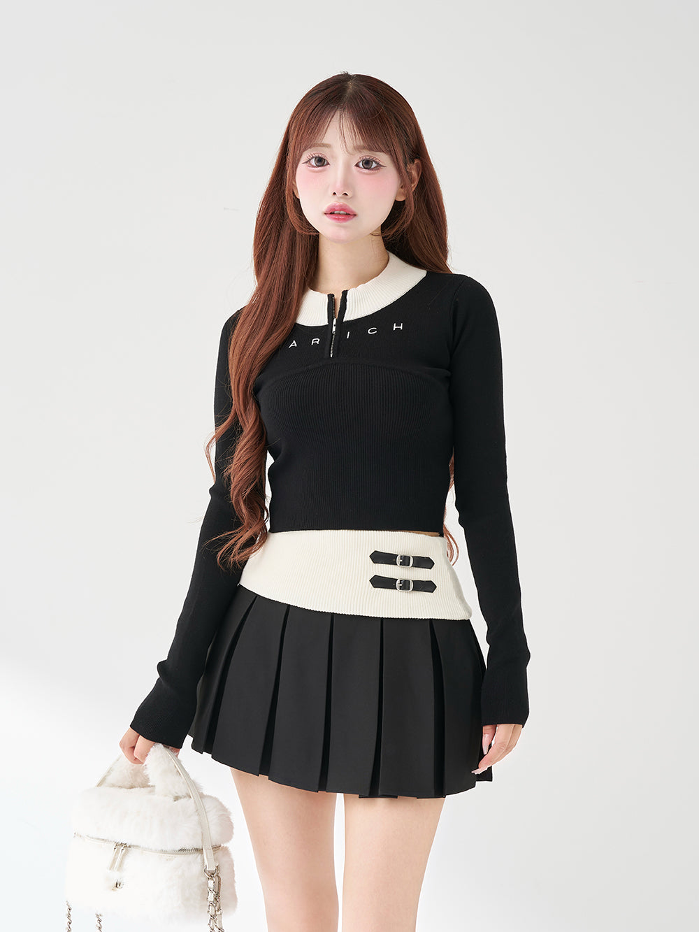 ドッキングミドルウエストニットミニワンピース – Darich (ダーリッチ)