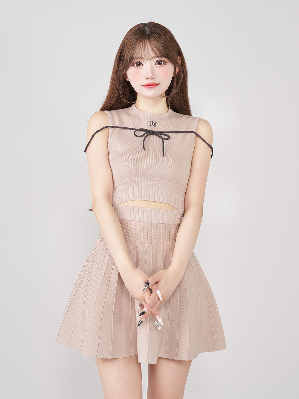 ウエストオープンストリングニットミニワンピース – Darich (ダーリッチ)