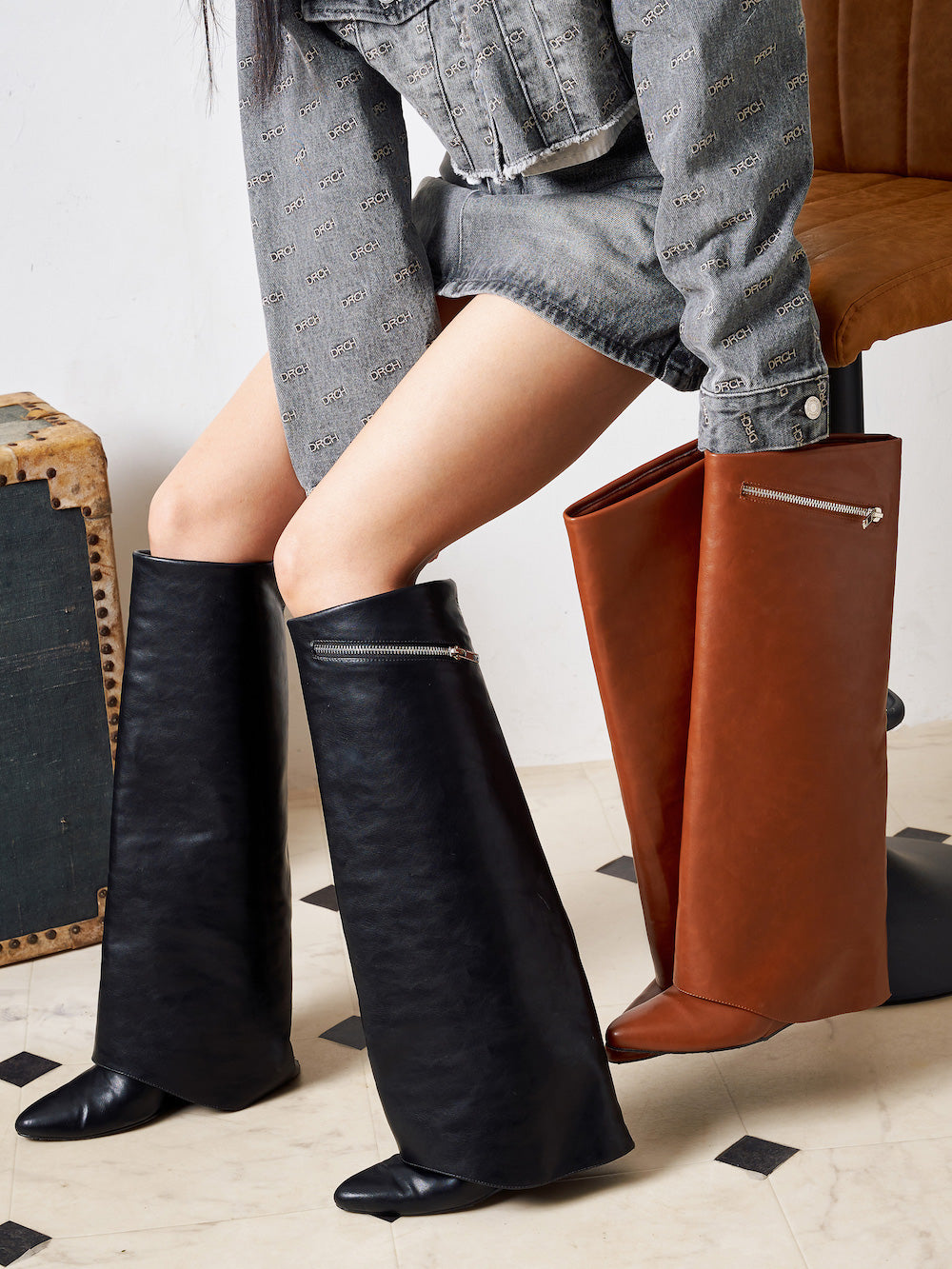 ファスナーカバーロングブーツ – Darich (ダーリッチ)
