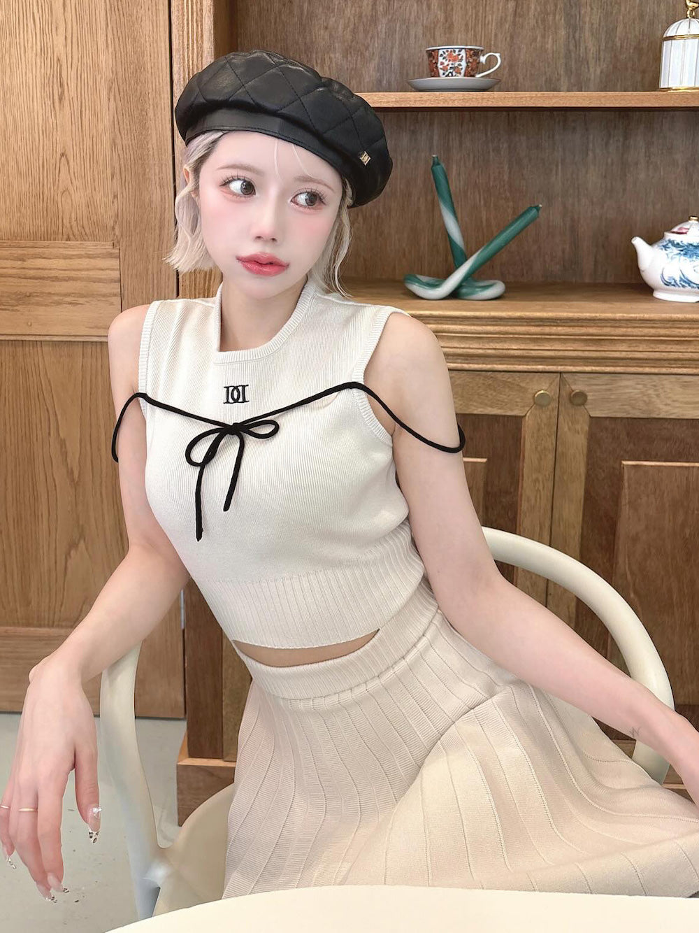 ウエストオープンストリングニットミニワンピース – Darich (ダーリッチ)