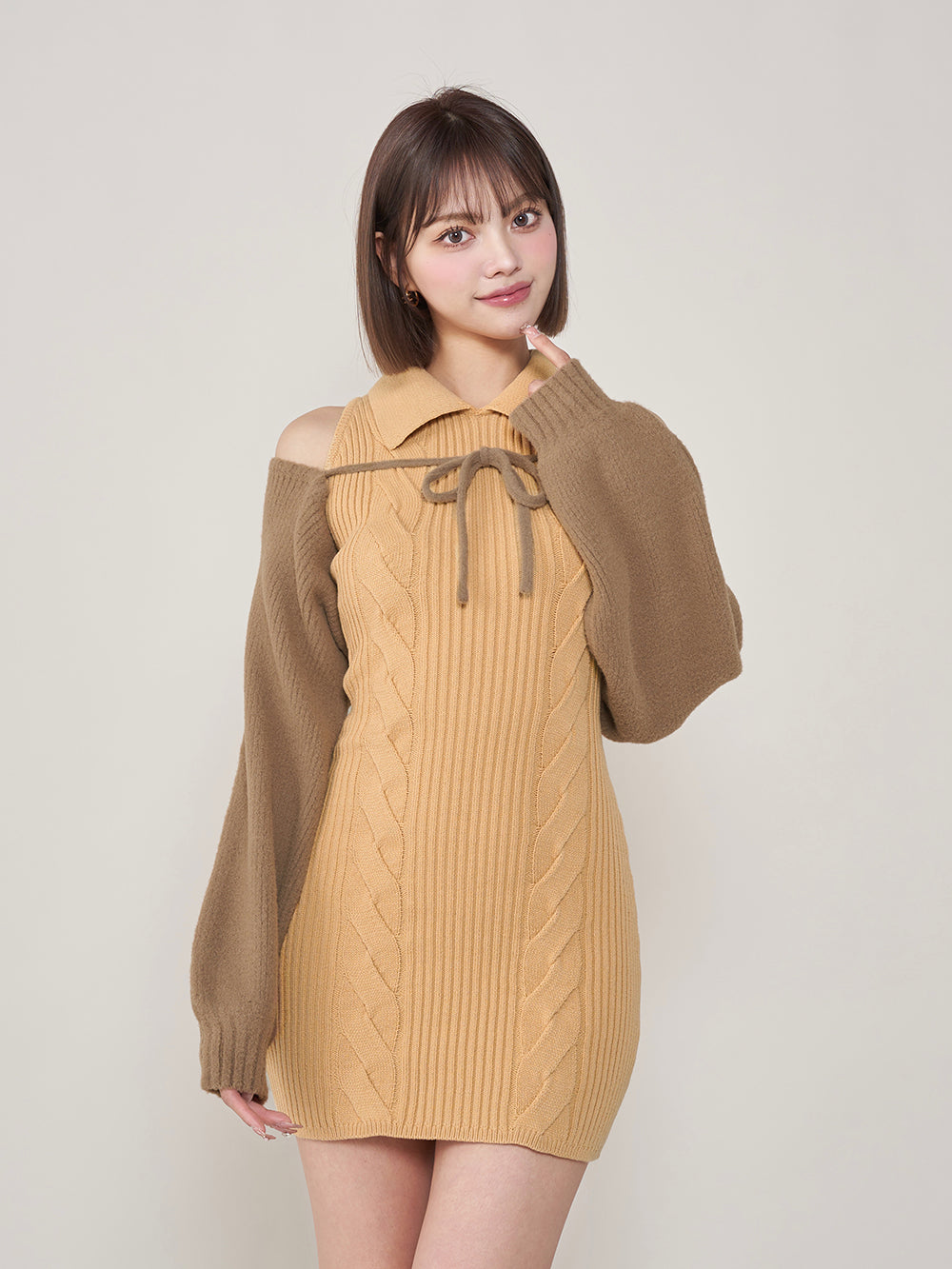 シャギーチェックミニワンピース – Darich (ダーリッチ)