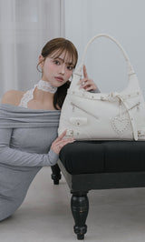 スタッズレザーベルトデザインマキシバッグ – Darich (ダーリッチ)