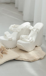 サテンプラットフォームサンダル – Darich (ダーリッチ)