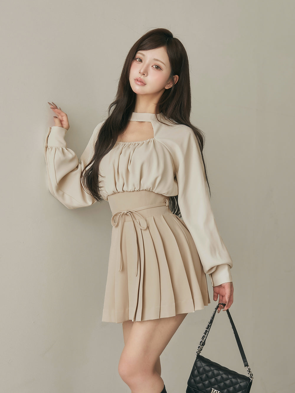 ドッキングコルセットプリーツミニワンピース – Darich (ダーリッチ)