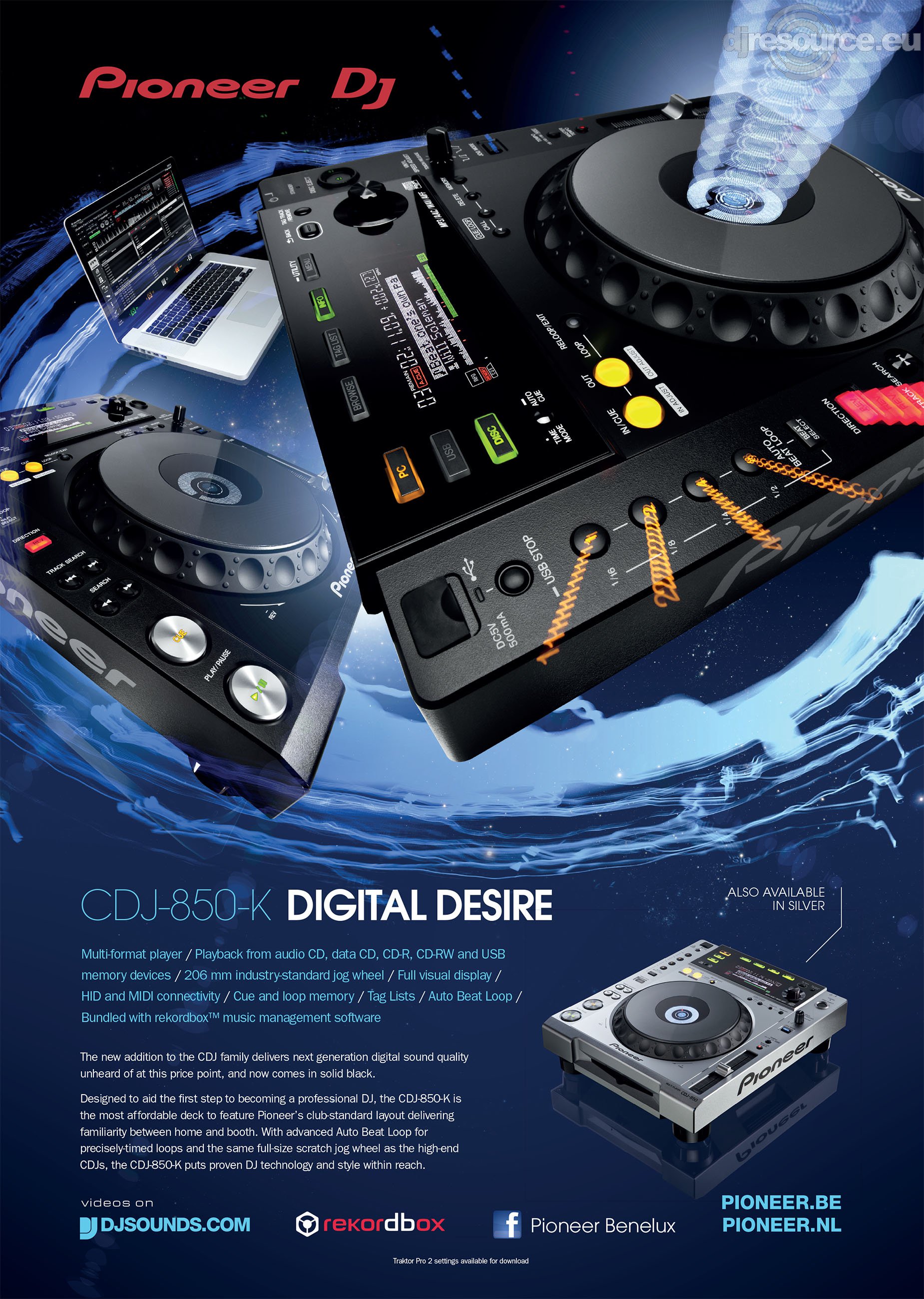 Pioneer DJ › CDJ-850-K › Player Tabletop - Gearbase | DJResource