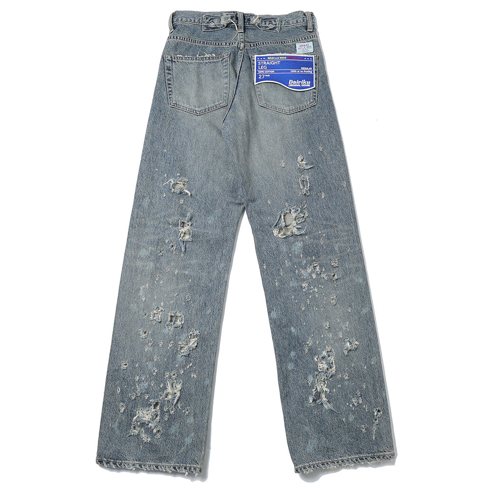 DAIRIKU(ダイリク)Damage Straight Denim Pants (25SS RG-DNM6
