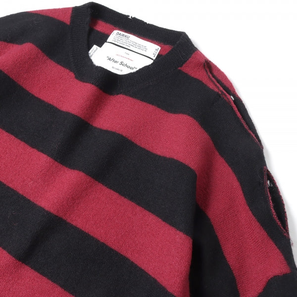 Fulling Damage Border Knit (22AW K-4) | DAIRIKU / トップス (MEN
