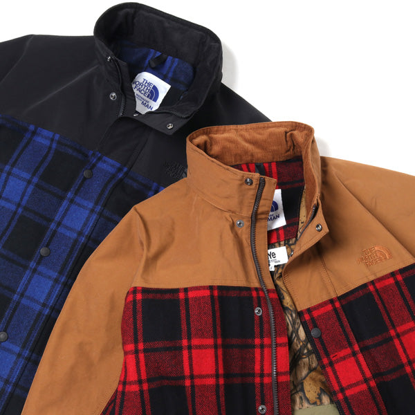 綿ナイロングログラン×ウールチェック THE NORTH FACE J923 (WF-J923